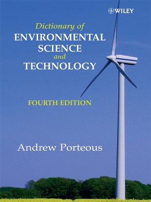cover image of Dictionary of Environmental Science and Technology